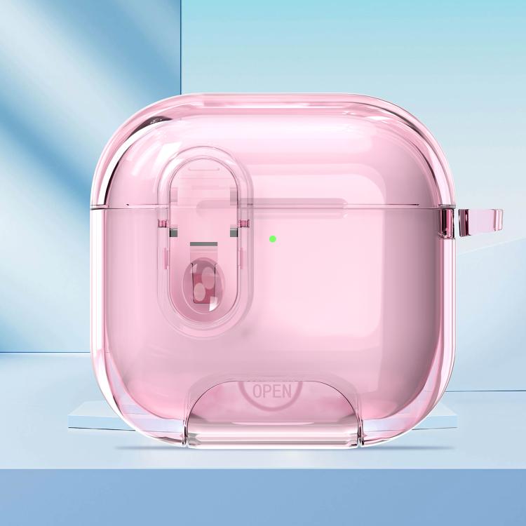 Clear Armor Security Lock Wireless Earphones Case with Hook & Holder