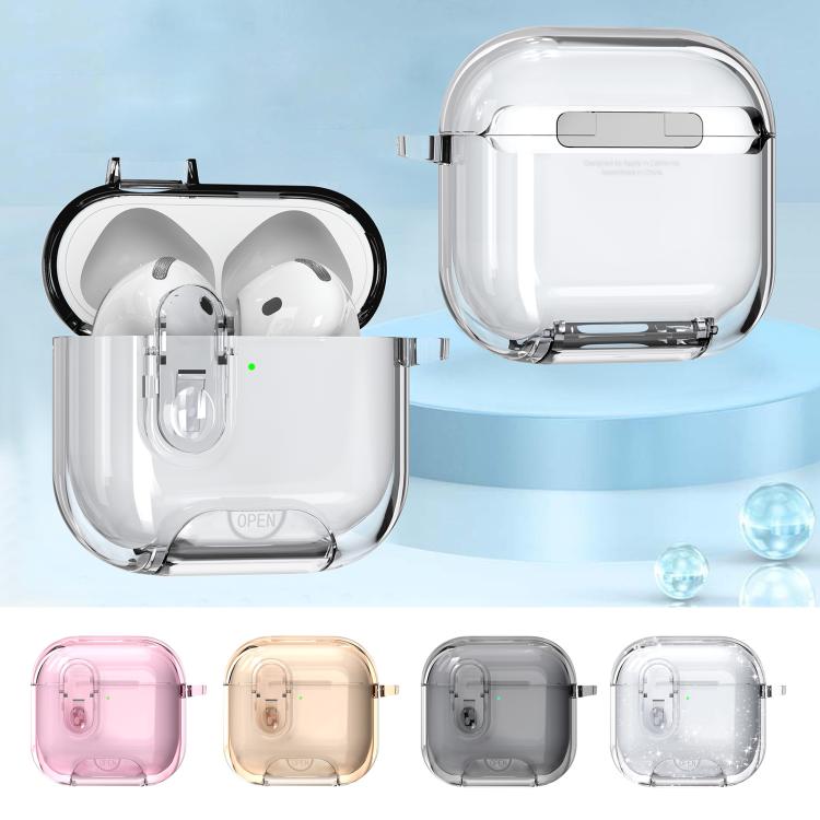 Clear Armor Security Lock Wireless Earphones Case with Hook & Holder