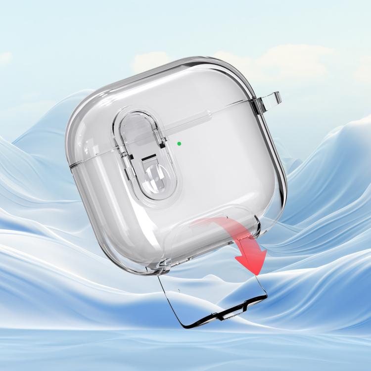 Clear Armor Security Lock Wireless Earphones Case with Hook & Holder