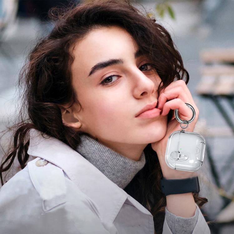 Clear Armor Security Lock Wireless Earphones Case with Hook & Holder