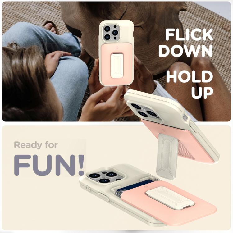 Sliding Card Holder Integrated Phone Case with Kickstand