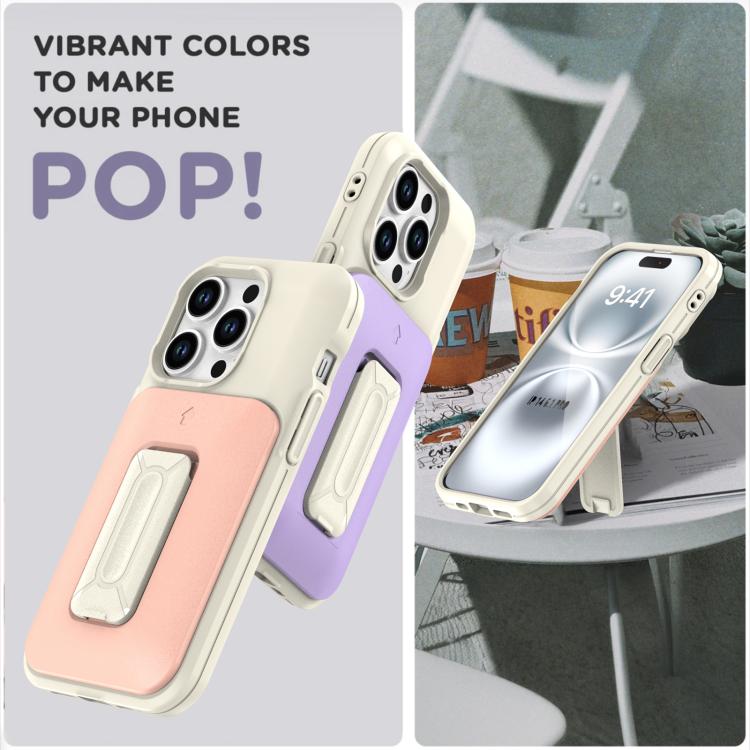 Sliding Card Holder Integrated Phone Case with Kickstand