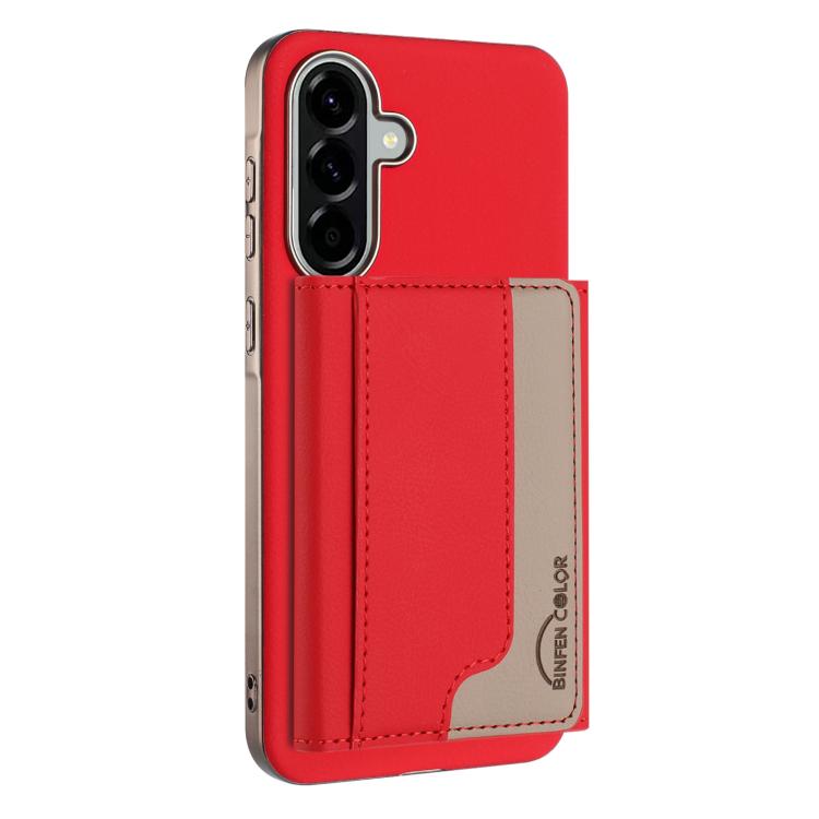 Colour Matching Horizontal Magnetic Card Bag RFID MagSafe Phone Case, For Samsung Galaxy S25 5G, For Samsung Galaxy S25+ 5G, For Samsung Galaxy S25 Ultra 5G, For Samsung Galaxy S24 FE 5G, For Samsung Galaxy S24 Ultra 5G, For Samsung Galaxy S24+ 5G     ...