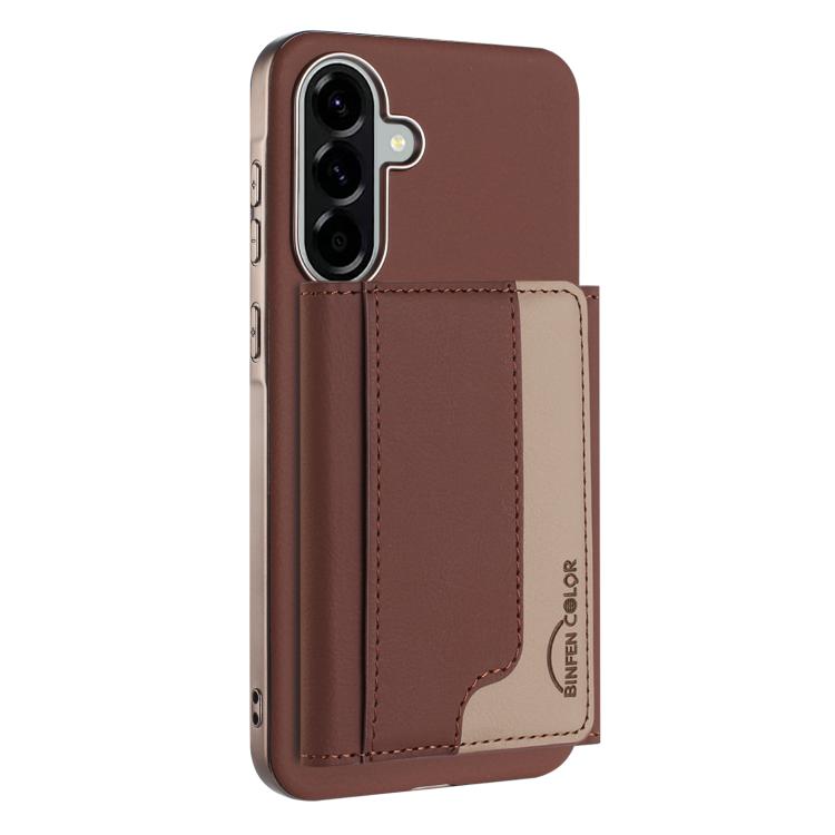 Colour Matching Horizontal Magnetic Card Bag RFID MagSafe Phone Case, For Samsung Galaxy S25 5G, For Samsung Galaxy S25+ 5G, For Samsung Galaxy S25 Ultra 5G, For Samsung Galaxy S24 FE 5G, For Samsung Galaxy S24 Ultra 5G, For Samsung Galaxy S24+ 5G     ...