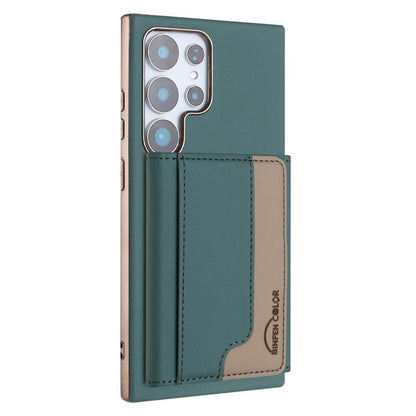 Colour Matching Horizontal Magnetic Card Bag RFID MagSafe Phone Case, For Samsung Galaxy S25 5G, For Samsung Galaxy S25+ 5G, For Samsung Galaxy S25 Ultra 5G, For Samsung Galaxy S24 FE 5G, For Samsung Galaxy S24 Ultra 5G, For Samsung Galaxy S24+ 5G     ...