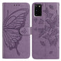 Butterfly Flutter Pattern Embossed Leather Phone Case, For Samsung Galaxy S20 Ultra, For Samsung Galaxy S20, For Samsung Galaxy S20+