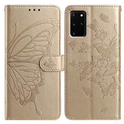 Butterfly Flutter Pattern Embossed Leather Phone Case, For Samsung Galaxy S20 Ultra, For Samsung Galaxy S20, For Samsung Galaxy S20+