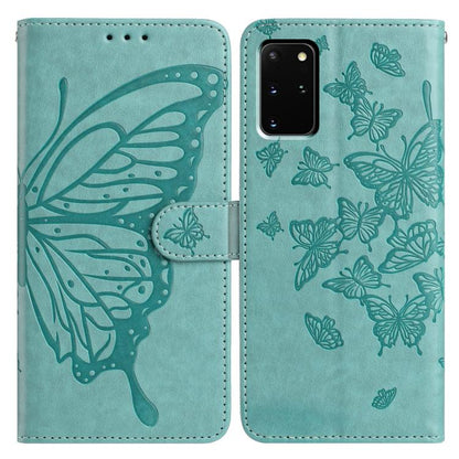 Butterfly Flutter Pattern Embossed Leather Phone Case, For Samsung Galaxy S20 Ultra, For Samsung Galaxy S20, For Samsung Galaxy S20+