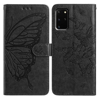 Butterfly Flutter Pattern Embossed Leather Phone Case, For Samsung Galaxy S20 Ultra, For Samsung Galaxy S20, For Samsung Galaxy S20+