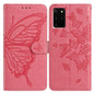 Butterfly Flutter Pattern Embossed Leather Phone Case, For Samsung Galaxy S20 Ultra, For Samsung Galaxy S20, For Samsung Galaxy S20+