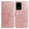 Butterfly Flutter Pattern Embossed Leather Phone Case, For Samsung Galaxy S20 Ultra, For Samsung Galaxy S20, For Samsung Galaxy S20+