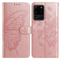 Butterfly Flutter Pattern Embossed Leather Phone Case, For Samsung Galaxy S20 Ultra, For Samsung Galaxy S20, For Samsung Galaxy S20+