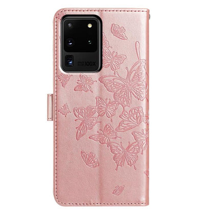 Butterfly Flutter Pattern Embossed Leather Phone Case, For Samsung Galaxy S20 Ultra, For Samsung Galaxy S20, For Samsung Galaxy S20+