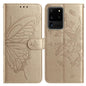 Butterfly Flutter Pattern Embossed Leather Phone Case, For Samsung Galaxy S20 Ultra, For Samsung Galaxy S20, For Samsung Galaxy S20+
