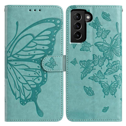 Butterfly Flutter Pattern Embossed Leather Phone Case, For Samsung Galaxy S22+ 5G, For Samsung Galaxy S22 5G, For Samsung Galaxy S21 FE 5G, For Samsung Galaxy S21 5G, For Samsung Galaxy S21+ 5G, For Samsung Galaxy S21 Ultra 5G