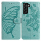 Butterfly Flutter Pattern Embossed Leather Phone Case, For Samsung Galaxy S22+ 5G, For Samsung Galaxy S22 5G, For Samsung Galaxy S21 FE 5G, For Samsung Galaxy S21 5G, For Samsung Galaxy S21+ 5G, For Samsung Galaxy S21 Ultra 5G