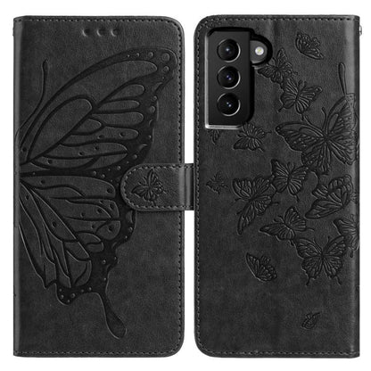 Butterfly Flutter Pattern Embossed Leather Phone Case, For Samsung Galaxy S22+ 5G, For Samsung Galaxy S22 5G, For Samsung Galaxy S21 FE 5G, For Samsung Galaxy S21 5G, For Samsung Galaxy S21+ 5G, For Samsung Galaxy S21 Ultra 5G
