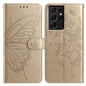 Butterfly Flutter Pattern Embossed Leather Phone Case, For Samsung Galaxy S22+ 5G, For Samsung Galaxy S22 5G, For Samsung Galaxy S21 FE 5G, For Samsung Galaxy S21 5G, For Samsung Galaxy S21+ 5G, For Samsung Galaxy S21 Ultra 5G