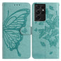 Butterfly Flutter Pattern Embossed Leather Phone Case, For Samsung Galaxy S22+ 5G, For Samsung Galaxy S22 5G, For Samsung Galaxy S21 FE 5G, For Samsung Galaxy S21 5G, For Samsung Galaxy S21+ 5G, For Samsung Galaxy S21 Ultra 5G