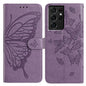 Butterfly Flutter Pattern Embossed Leather Phone Case, For Samsung Galaxy S22+ 5G, For Samsung Galaxy S22 5G, For Samsung Galaxy S21 FE 5G, For Samsung Galaxy S21 5G, For Samsung Galaxy S21+ 5G, For Samsung Galaxy S21 Ultra 5G