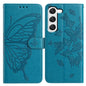 Butterfly Flutter Pattern Embossed Leather Phone Case, For Samsung Galaxy S23 FE 5G, For Samsung Galaxy S23 Ultra 5G, For Samsung Galaxy S23+ 5G, For Samsung Galaxy S23 5G, For Samsung Galaxy S20 FE, For Samsung Galaxy S22 Ultra 5G