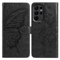 Butterfly Flutter Pattern Embossed Leather Phone Case, For Samsung Galaxy S23 FE 5G, For Samsung Galaxy S23 Ultra 5G, For Samsung Galaxy S23+ 5G, For Samsung Galaxy S23 5G, For Samsung Galaxy S20 FE, For Samsung Galaxy S22 Ultra 5G