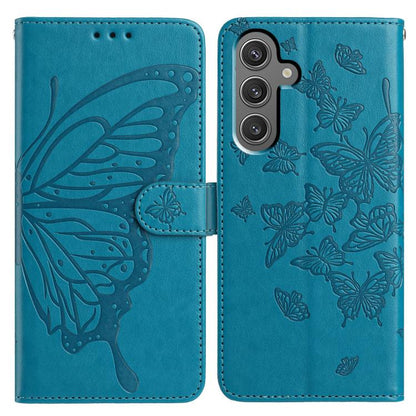 Butterfly Flutter Pattern Embossed Leather Phone Case, For Samsung Galaxy S25+ 5G, For Samsung Galax S25 Ultra 5G, For Samsung Galaxy S24 FE 5G, For Samsung Galaxy S24 Ultra 5G, For Samsung Galaxy S24+ 5G, For Samsung Galaxy S24 5G