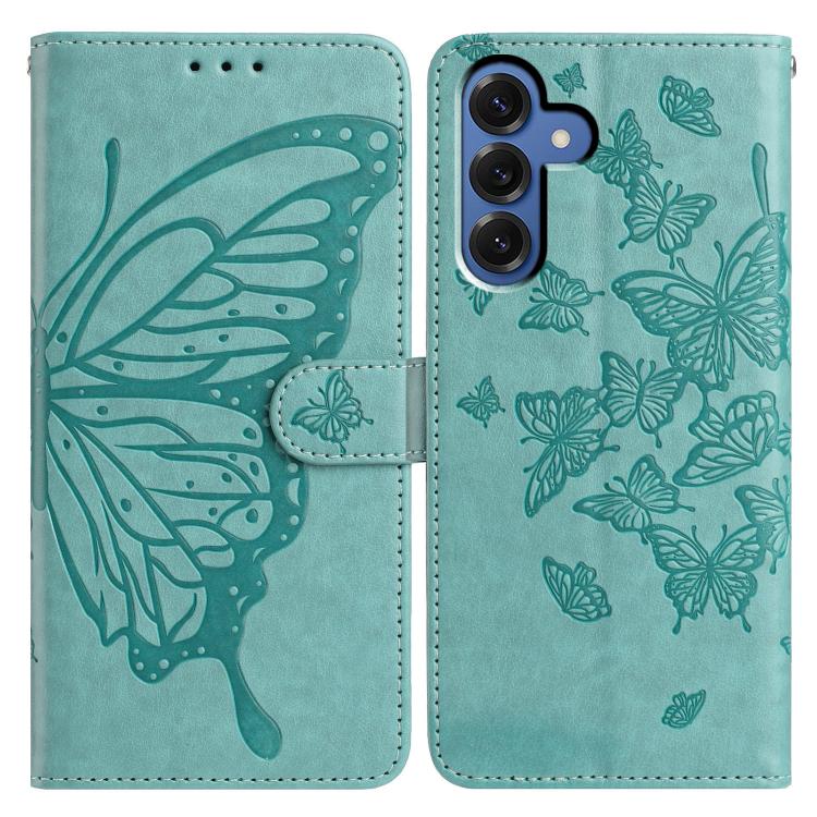 Butterfly Flutter Pattern Embossed Leather Phone Case, For Samsung Galaxy S26 Edge 5G, For Samsung Galaxy S26 Ultra 5G, For Samsung Galaxy S26 5G, For Samsung Galaxy S25 FE 5G, For Samsung Galaxy S25 Edge 5G, For Samsung Galaxy S25 5G