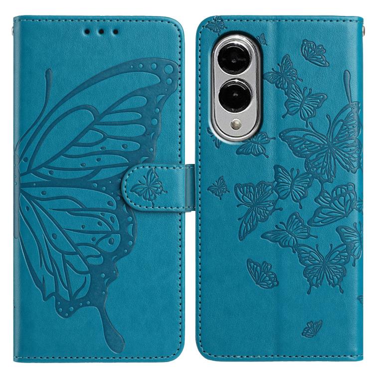 Butterfly Flutter Pattern Embossed Leather Phone Case, For Samsung Galaxy S26 Edge 5G, For Samsung Galaxy S26 Ultra 5G, For Samsung Galaxy S26 5G, For Samsung Galaxy S25 FE 5G, For Samsung Galaxy S25 Edge 5G, For Samsung Galaxy S25 5G