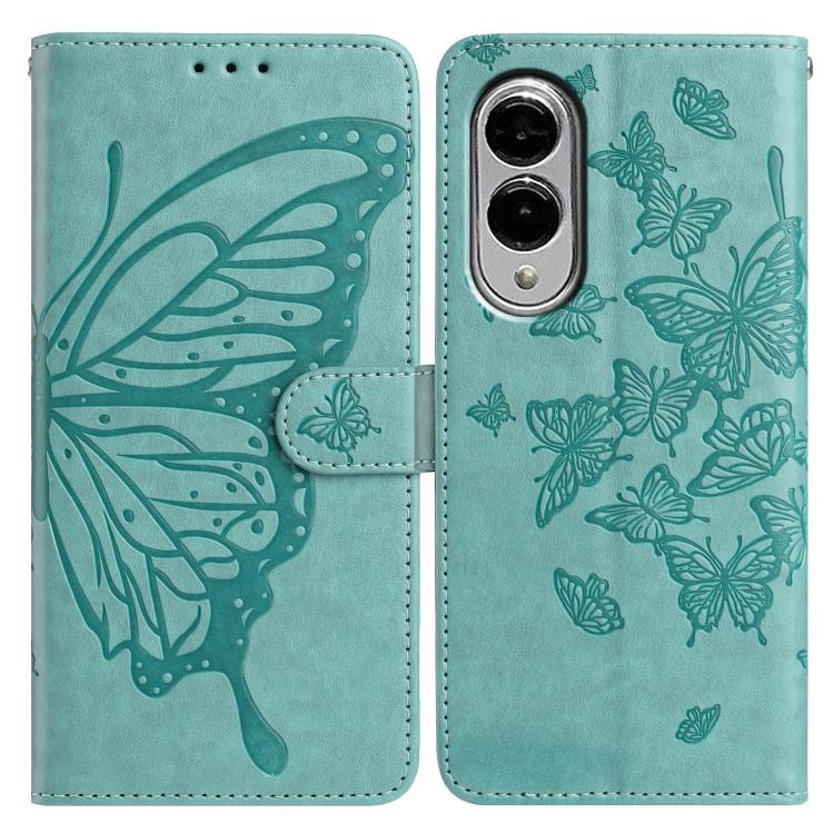 Butterfly Flutter Pattern Embossed Leather Phone Case, For Samsung Galaxy S26 Edge 5G, For Samsung Galaxy S26 Ultra 5G, For Samsung Galaxy S26 5G, For Samsung Galaxy S25 FE 5G, For Samsung Galaxy S25 Edge 5G, For Samsung Galaxy S25 5G