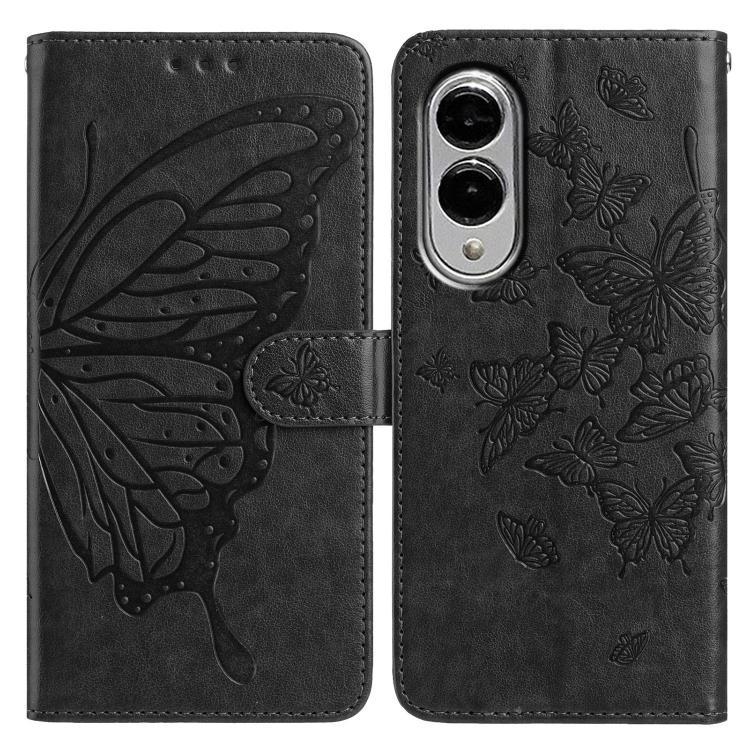 Butterfly Flutter Pattern Embossed Leather Phone Case, For Samsung Galaxy S26 Edge 5G, For Samsung Galaxy S26 Ultra 5G, For Samsung Galaxy S26 5G, For Samsung Galaxy S25 FE 5G, For Samsung Galaxy S25 Edge 5G, For Samsung Galaxy S25 5G