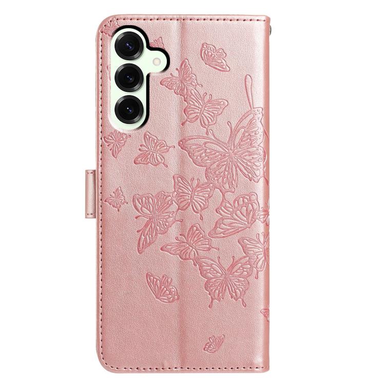 Butterfly Flutter Pattern Embossed Leather Phone Case, For Samsung Galaxy S25+ 5G, For Samsung Galax S25 Ultra 5G, For Samsung Galaxy S24 FE 5G, For Samsung Galaxy S24 Ultra 5G, For Samsung Galaxy S24+ 5G, For Samsung Galaxy S24 5G
