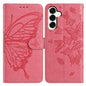 Butterfly Flutter Pattern Embossed Leather Phone Case, For Samsung Galaxy S25+ 5G, For Samsung Galax S25 Ultra 5G, For Samsung Galaxy S24 FE 5G, For Samsung Galaxy S24 Ultra 5G, For Samsung Galaxy S24+ 5G, For Samsung Galaxy S24 5G