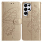 Butterfly Flutter Pattern Embossed Leather Phone Case, For Samsung Galaxy S25+ 5G, For Samsung Galax S25 Ultra 5G, For Samsung Galaxy S24 FE 5G, For Samsung Galaxy S24 Ultra 5G, For Samsung Galaxy S24+ 5G, For Samsung Galaxy S24 5G