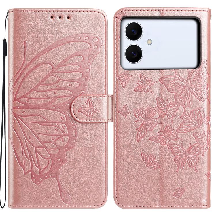 Butterfly Flutter Pattern Embossed Leather Phone Case, For Samsung Galaxy S26 Edge 5G, For Samsung Galaxy S26 Ultra 5G, For Samsung Galaxy S26 5G, For Samsung Galaxy S25 FE 5G, For Samsung Galaxy S25 Edge 5G, For Samsung Galaxy S25 5G