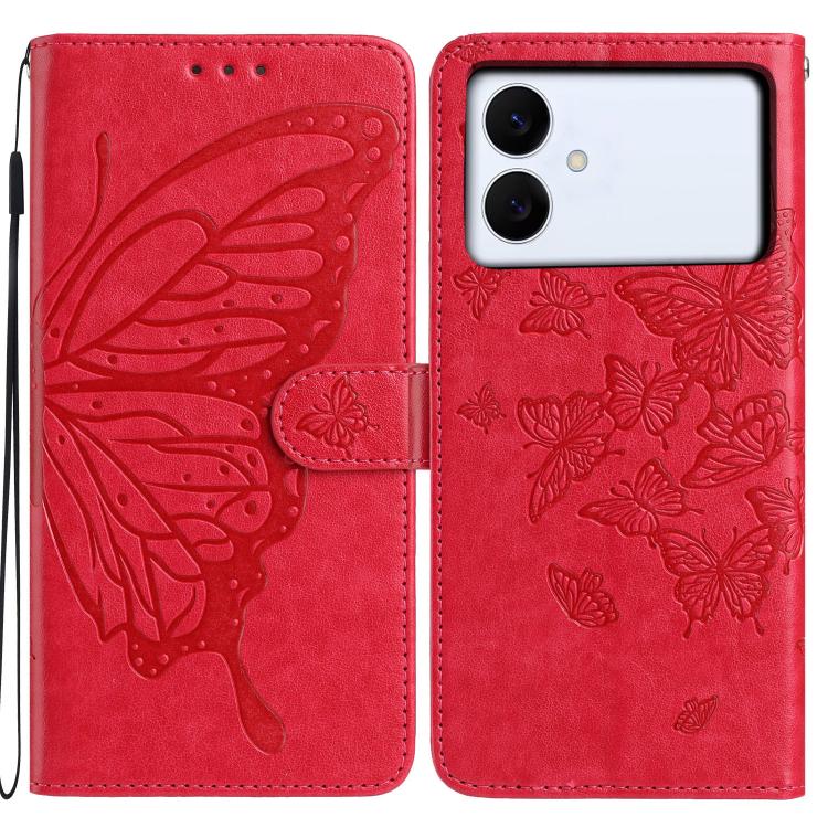 Butterfly Flutter Pattern Embossed Leather Phone Case, For Samsung Galaxy S26 Edge 5G, For Samsung Galaxy S26 Ultra 5G, For Samsung Galaxy S26 5G, For Samsung Galaxy S25 FE 5G, For Samsung Galaxy S25 Edge 5G, For Samsung Galaxy S25 5G