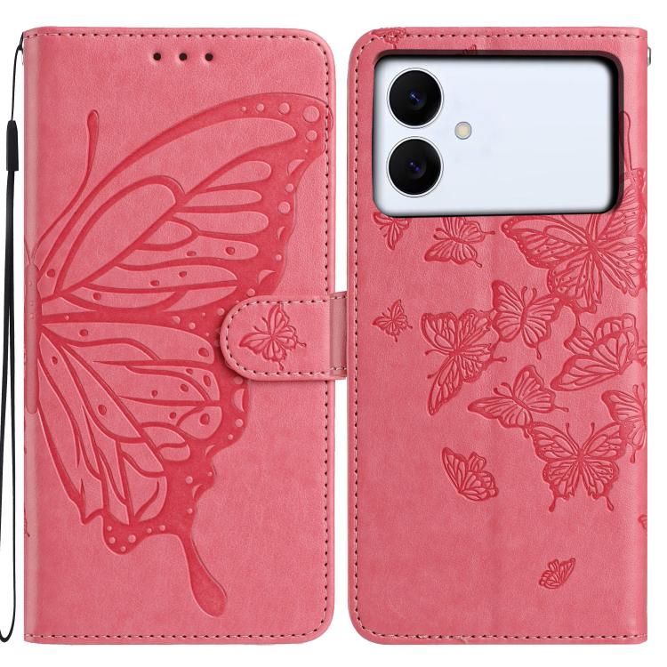 Butterfly Flutter Pattern Embossed Leather Phone Case, For Samsung Galaxy S26 Edge 5G, For Samsung Galaxy S26 Ultra 5G, For Samsung Galaxy S26 5G, For Samsung Galaxy S25 FE 5G, For Samsung Galaxy S25 Edge 5G, For Samsung Galaxy S25 5G