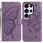 Butterfly Flutter Pattern Embossed Leather Phone Case, For Samsung Galaxy S26 Edge 5G, For Samsung Galaxy S26 Ultra 5G, For Samsung Galaxy S26 5G, For Samsung Galaxy S25 FE 5G, For Samsung Galaxy S25 Edge 5G, For Samsung Galaxy S25 5G