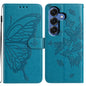 Butterfly Flutter Pattern Embossed Leather Phone Case, For Samsung Galaxy S26 Edge 5G, For Samsung Galaxy S26 Ultra 5G, For Samsung Galaxy S26 5G, For Samsung Galaxy S25 FE 5G, For Samsung Galaxy S25 Edge 5G, For Samsung Galaxy S25 5G