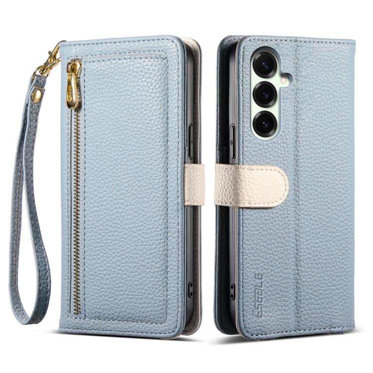 ESEBLE E11 Colorful Litchi Pattern Zipper Wallet Leather Phone Case, For Samsung Galaxy S26+ 5G, For Samsung Galaxy S26 Ultra 5G, For Samsung Galaxy S26 5G, For Samsung Galaxy S25 FE 5G, For Samsung Galaxy S25 Edge 5G, For Samsung Galaxy S25 5G        ...