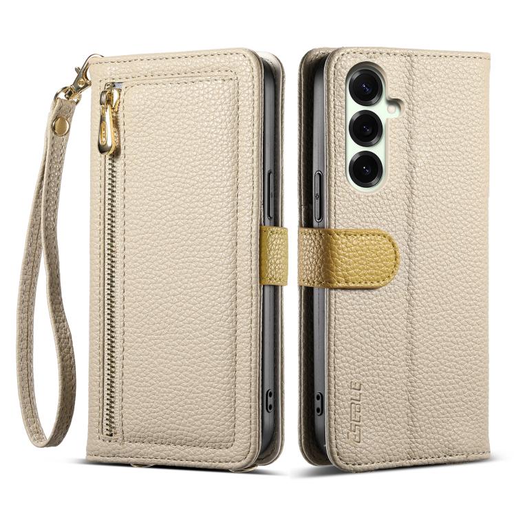 ESEBLE E11 Colorful Litchi Pattern Zipper Wallet Leather Phone Case, For Samsung Galaxy S26+ 5G, For Samsung Galaxy S26 Ultra 5G, For Samsung Galaxy S26 5G, For Samsung Galaxy S25 FE 5G, For Samsung Galaxy S25 Edge 5G, For Samsung Galaxy S25 5G        ...