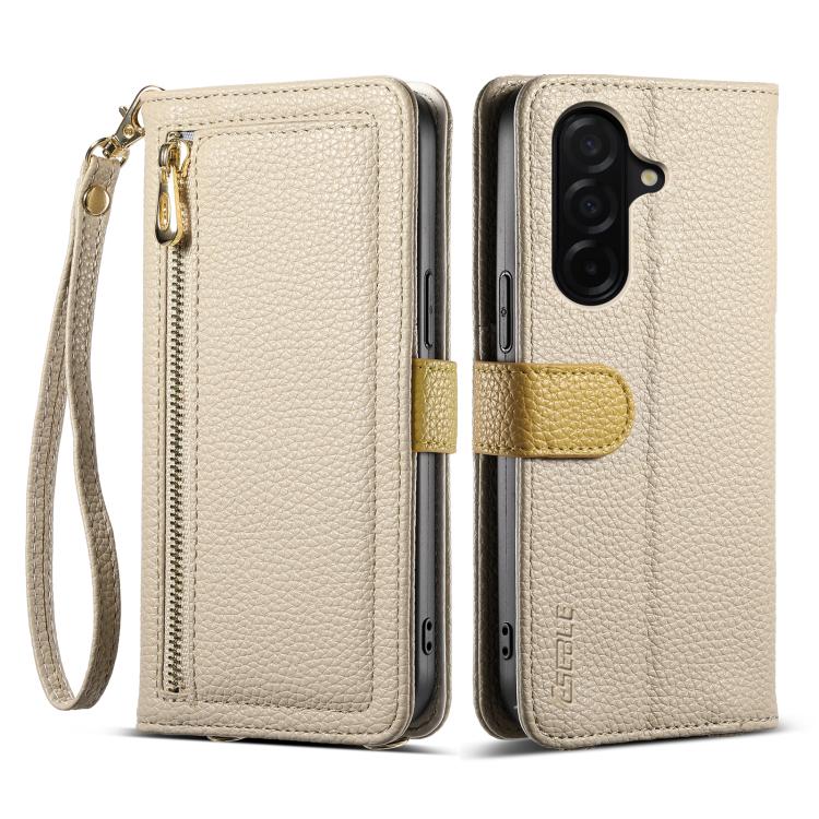 ESEBLE E11 Colorful Litchi Pattern Zipper Wallet Leather Phone Case, For Samsung Galaxy S26+ 5G, For Samsung Galaxy S26 Ultra 5G, For Samsung Galaxy S26 5G, For Samsung Galaxy S25 FE 5G, For Samsung Galaxy S25 Edge 5G, For Samsung Galaxy S25 5G        ...