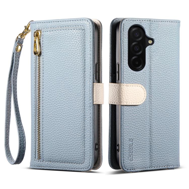 ESEBLE E11 Colorful Litchi Pattern Zipper Wallet Leather Phone Case, For Samsung Galaxy S26+ 5G, For Samsung Galaxy S26 Ultra 5G, For Samsung Galaxy S26 5G, For Samsung Galaxy S25 FE 5G, For Samsung Galaxy S25 Edge 5G, For Samsung Galaxy S25 5G        ...