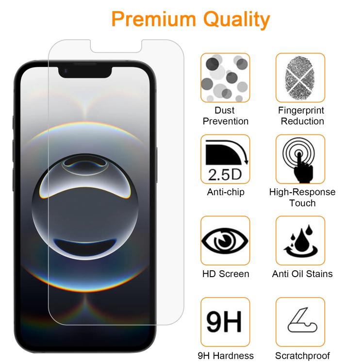 10pcs xDfind 0.26mm 9H 2.5D Middle Aluminum Tempered Glass Film