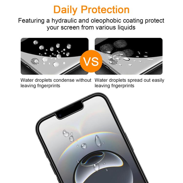 10pcs xDfind 0.26mm 9H 2.5D Middle Aluminum Tempered Glass Film