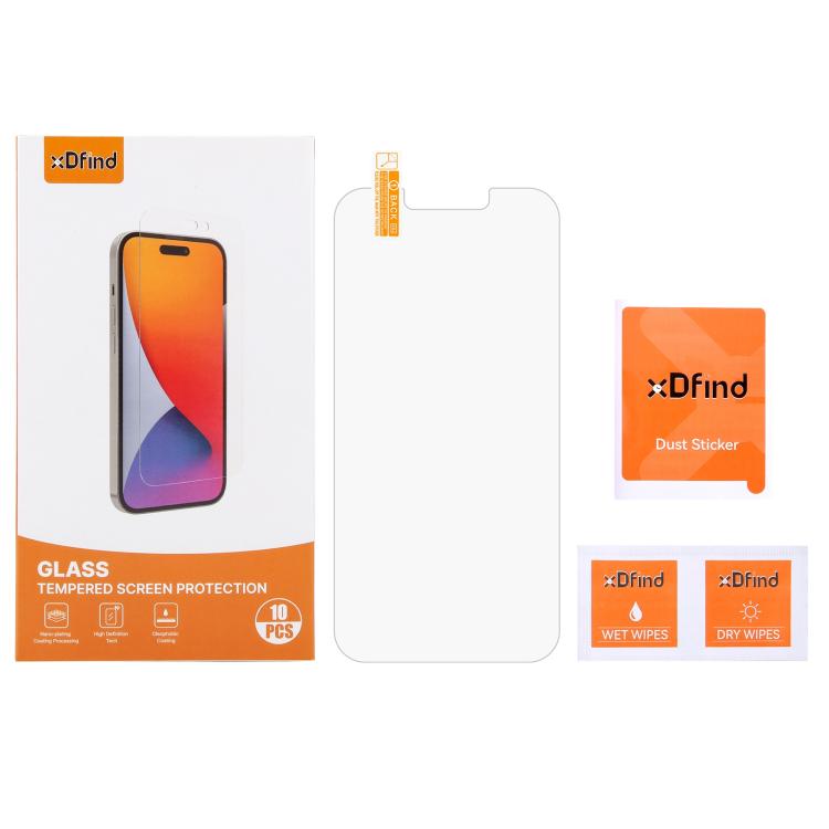 10pcs xDfind 0.26mm 9H 2.5D Middle Aluminum Tempered Glass Film