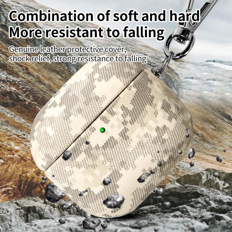 Camouflage Nature Leather Earphone Protective Case