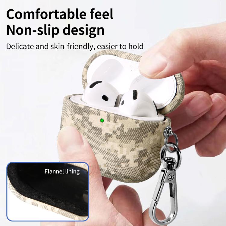 Camouflage Nature Leather Earphone Protective Case