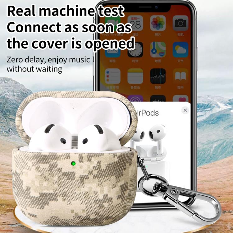 Camouflage Nature Leather Earphone Protective Case