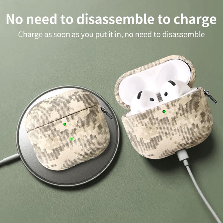 Camouflage Nature Leather Earphone Protective Case